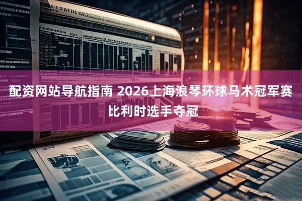 配资网站导航指南 2026上海浪琴环球马术冠军赛 比利时选手夺冠