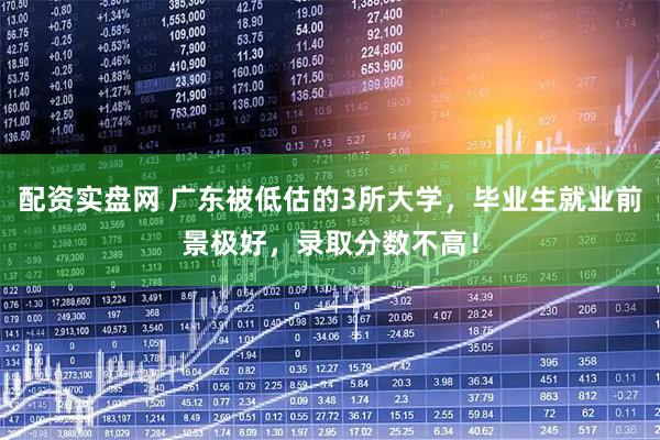 配资实盘网 广东被低估的3所大学，毕业生就业前景极好，录取分数不高！